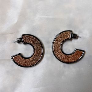 Sparkle copper earrings